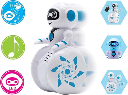 LEXiBOOK, Powerman® Roller, My Tumble Robot, Light and Sound Effects, Built-in Gyroscope, ROB01