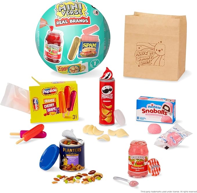 MGA's Miniverse Real Brands, Mini Collectibles - Mystery Blind Packaging, Food Brands, Replica Food, NOT Edible, Collectors, Gift, 8+