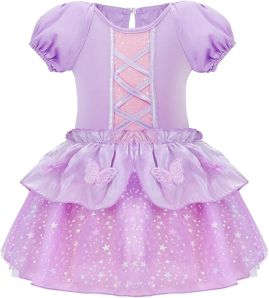 Meland Baby Princess Costume - Baby Girl Halloween Costumes for Infant Girls 6 Month-3T, Princess Dress for Toddler Dress Up