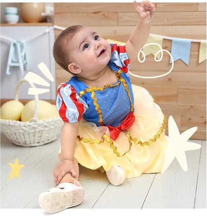 Meland Baby Princess Costume - Baby Girl Halloween Costumes for Infant Girls 6 Month-3T, Princess Dress for Toddler Dress Up