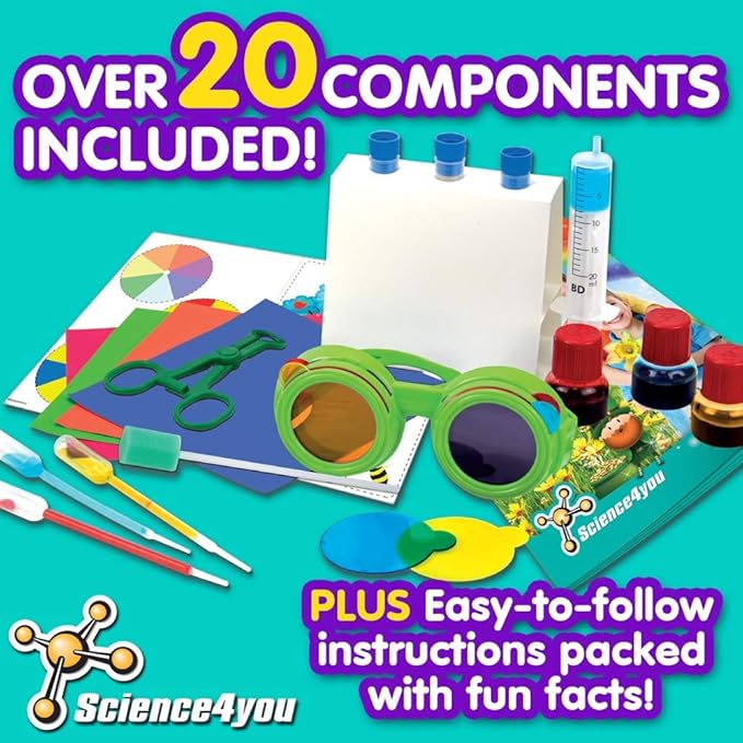 PlayMonster Science4you - Chasing Rainbows - 13 Experiments to Explore The World of Colors - Fun, Education Activity for Kids Ages 4+