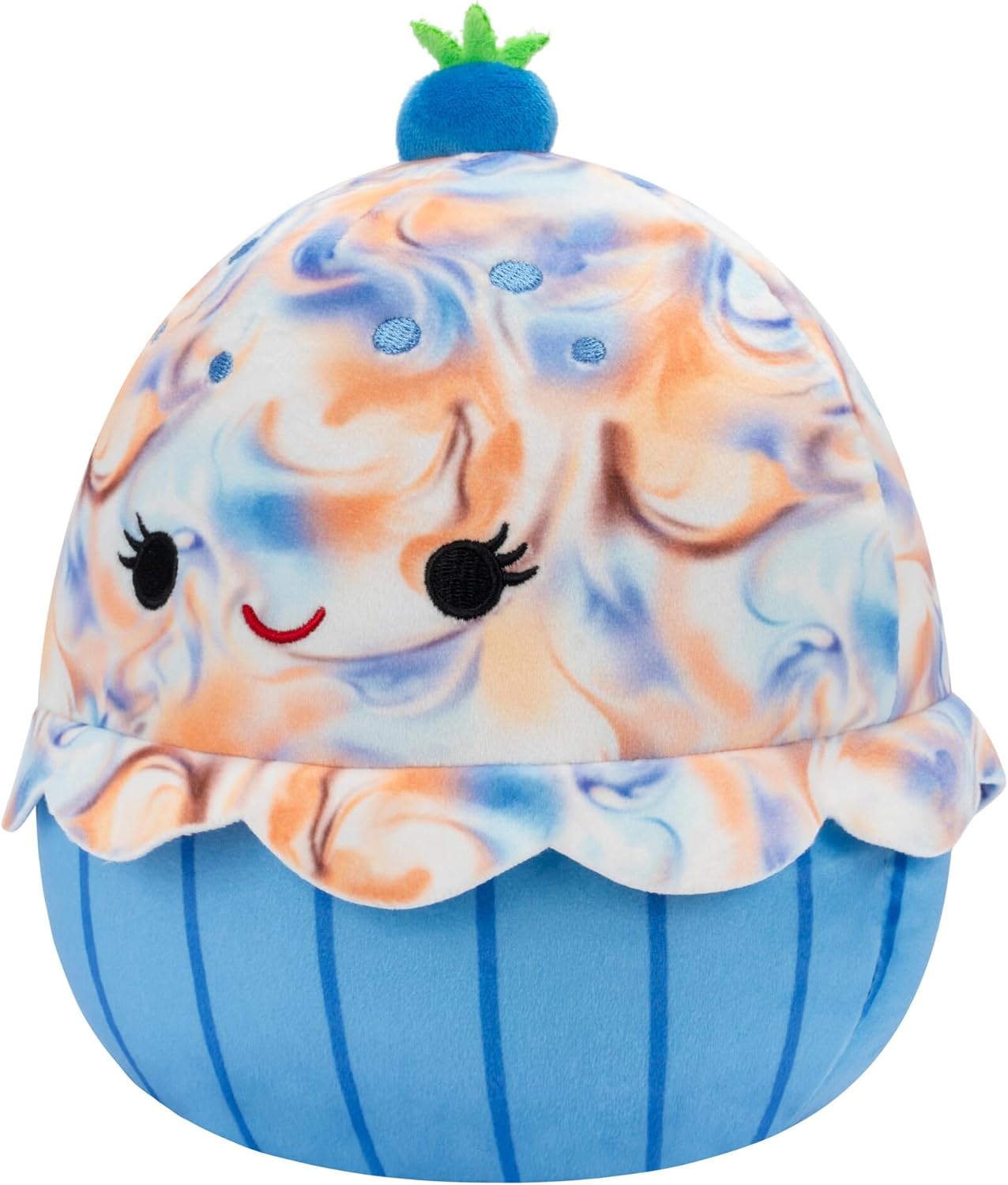 Squishmallows Original 8-Inch Maudi Marbled Blueberry Cupcake with Blue Wrapper - Official Jazwares Plush