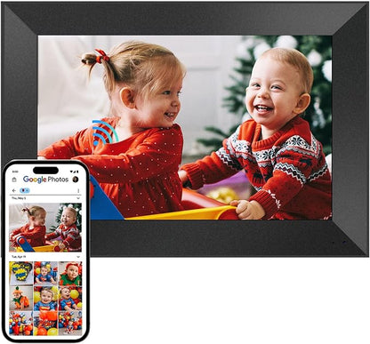 Cozyla Digital Photo Frame WiFi Smart Digital Picture Frame Free Unlimited Storage Share Photo with Family and Friend via App Email Google Photos Instagram Web Browser Photo Frame Electronic 10.1 Inch