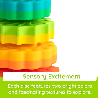Fat Brain Toys SpinAgain, Baby Stacking & Spinning Toys for Toddlers Ages 1+
