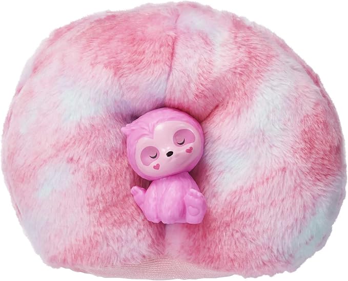 Barbie Cutie Reveal Doll, Fantasy Series Sloth Plush Costume, 10 Surprises Including Mini Pet & Color Change