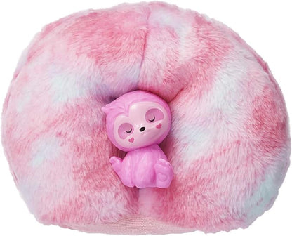 Barbie Cutie Reveal Doll, Fantasy Series Sloth Plush Costume, 10 Surprises Including Mini Pet & Color Change