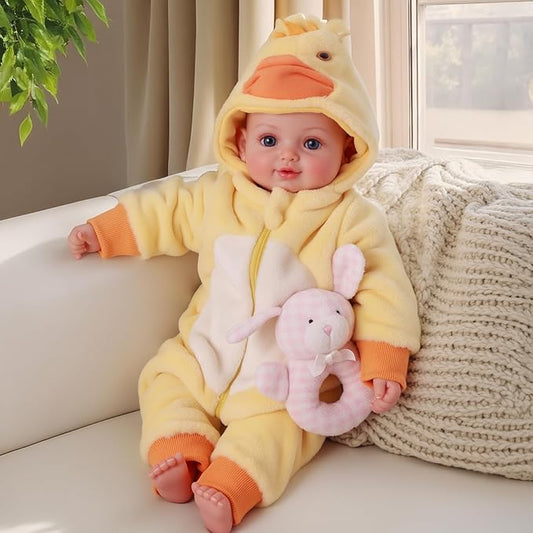 BABESIDE Value 5-Piece Realistic Baby Doll Set – Includes 15-Inch Soft Body Doll, Outfit, Bottle, Magnetic Pacifier & Birth Certificate – Ideal Gift for Kids, Birthday, Pretend Play