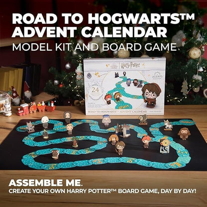 UGEARS Harry Potter Advent Calendar 2025 Road to Hogwarts – 3D Wooden Puzzles for Adults with 16 Figurines, 60 Game Board, 24 Secret Envelopes – Christmas Advent Calendar 2025 Harry Potter Gifts