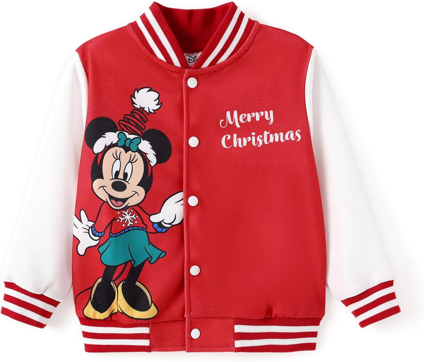 Disney Minnie Mickey Stitch Princess Frozen Elsa Marvel Jacket Lightweight Coat Button up Color Block Sweatshirt 2-14 Years