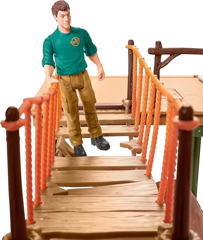 Schleich Wild Life Safari Animal Toy for Boys and Girls Ages 3+, Ranger Adventure Station