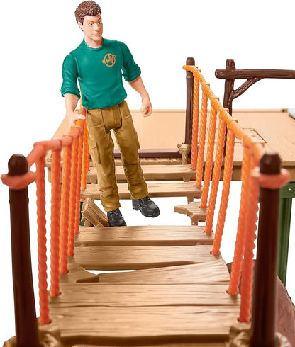 Schleich Wild Life Safari Animal Toy for Boys and Girls Ages 3+, Ranger Adventure Station
