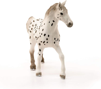 Schleich Horse Club, Collectible Horse Toys for Girls and Boys Knapstrupper Stallion Spotted Horse Toy, Ages 5+