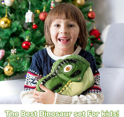 Dinosaur Toys for Kids 3-5,45PCS Realistic Jurassic Dinosaurs Figures with Eggs&Trees&Fence Playset to Create a Dino World,Educational Figures, Great Gift for Toddler Boys & Girls