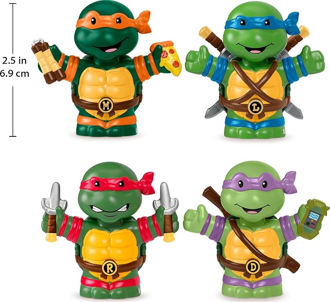 Little People Collector Teenage Mutant Ninja Turtles Special Edition Set, 4 Figures