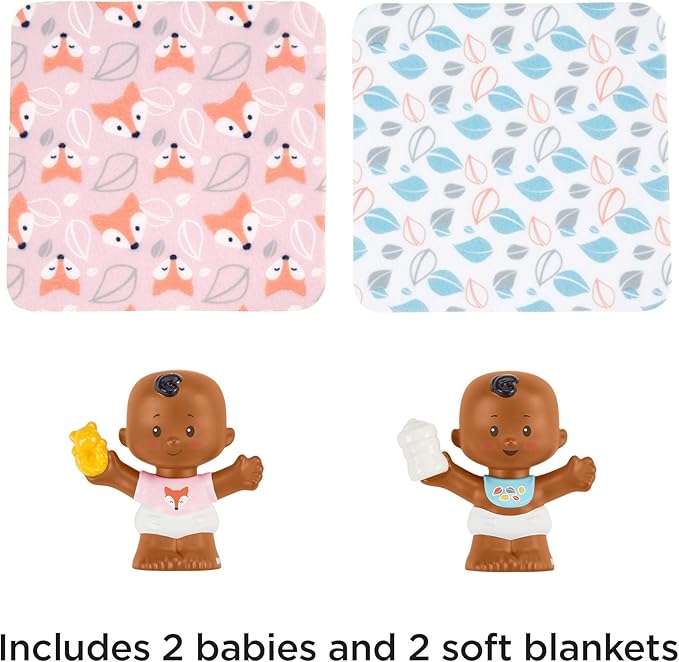 Fisher-Price Little People Snuggle Twins Figure Set for Toddlers