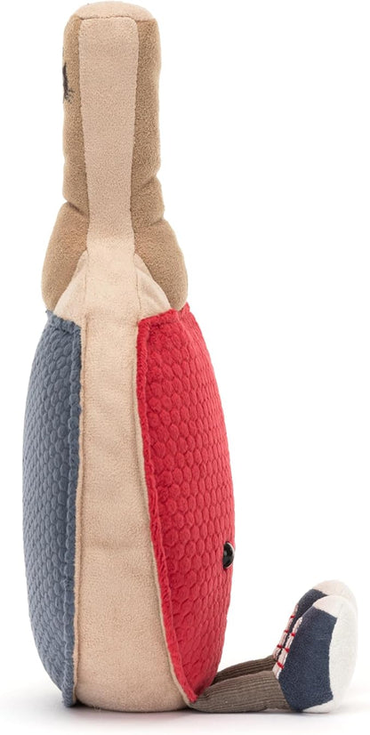 Jellycat Amuseables Table Tennis Paddle Toy, 11 inches - Ping Pong Plush Gift for Sports Fans