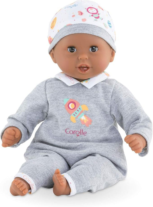 Corolle Bébé Calin Marius - 12" Soft Boy Baby Doll with Vanilla Scent, Pink Outfit & Sleeping Eyes for Girls Ages 18 Months+, Cute Reborn Realistic Baby Dolls for 2 Year Old Girls
