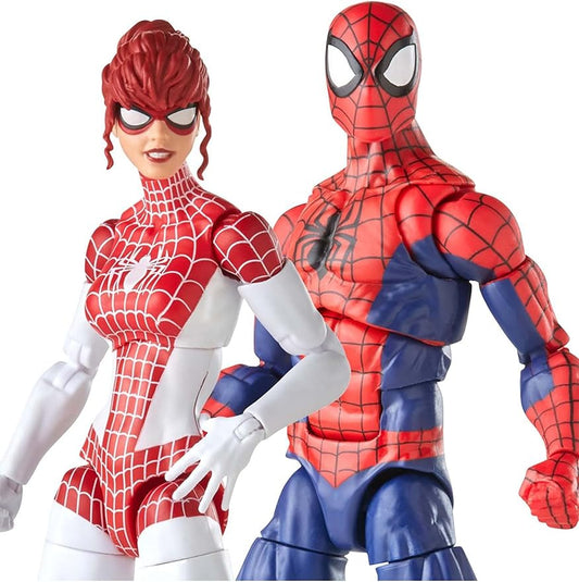Spider-Man Marvel Legends Series 6-inch and Spinneret Action Figure 2-Pack, Includes 10 Accessories