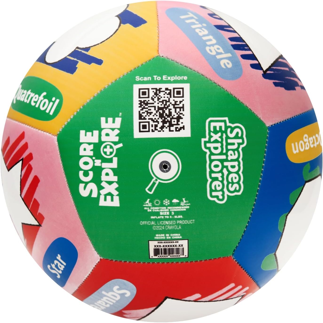Crayola Official Soccer Ball - Unisex Kids - CRAY200BL Shape Size 5