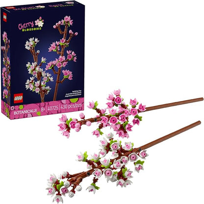 LEGO Cherry Blossom Building Toy for Kids, Girls & Boys, Ages 8+ - Artificial Cherry Blossom Decor for Home & Display - Creative Gift Idea for Plant & Flower Lovers - 40725