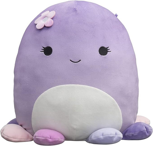 Squishmallows Original 14-Inch Beula Purple Octopus with Multicolored Tentacles - Large Ultrasoft Official Jazwares Plush - Amazon Exclusive