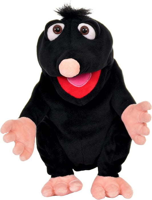 Living Puppets - Hand Puppet - Fine European Design, Ultra-Soft and Cuddly, Promotes Child Development, Safety Certified, Teacher-Recommended for Boys and Girls (Black Mole)