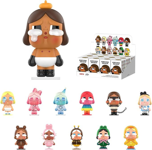 POP MART Crybaby Crying Again Series Figures, Crybaby Blind Box Figures, 12PCs Random Design Action Figures Collectible Toys Home Decorations, Holiday Birthday Gifts, Whole Set