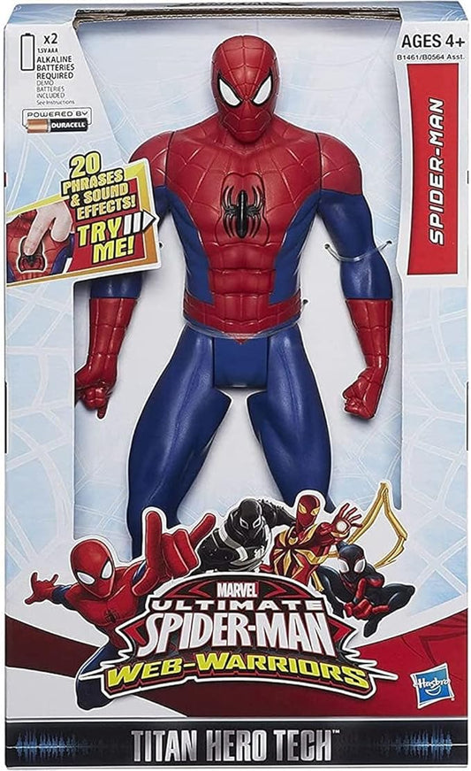 Marvel Ultimate Spider-Man Web Warriors Titan Hero Tech Electronic Spider-Man 12-Inch Figure