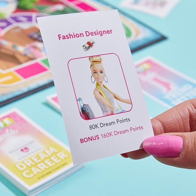 Hasbro Games The Game of Life: Barbie Edition Board Game | Ages 8+ | 2 to 4 Players | Fun Family Games for Kids and Adults | Kids Gifts (Amazon Exclusive)