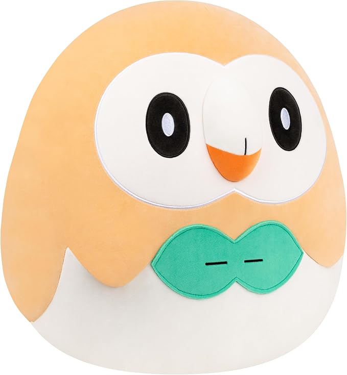 Squishmallows Original 20in Rowlet Pokémon Plush - Ultrasoft Official Jazwares Plush (Jumbo)