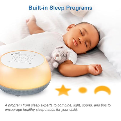 VTech BC8213 V-Hush Junior Sleep Training Soother with 40 Stories/Songs/Sounds & Record Your own Voice. Portable Bluetooth HD Speaker, 250+ Multi-Color Night Light, Ceiling Projector