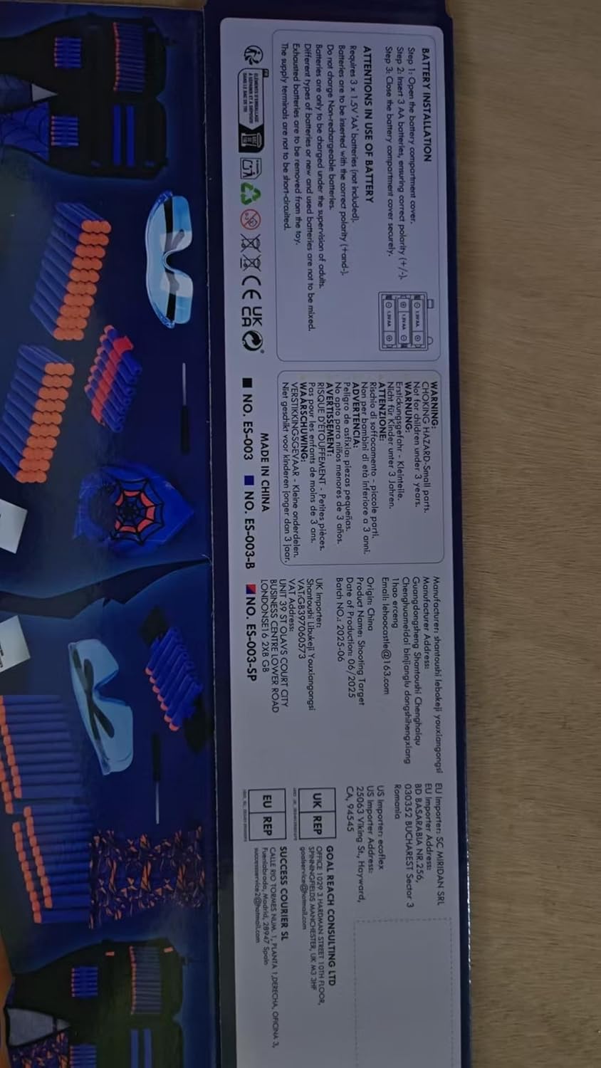 Lehoo Castle Nerf Target, Electronic Shooting Targets for Nerf Guns, Auto-Reset Scoring Shooting Games Includes Kids Tactical Vest, 60 Bullets, Glasses, Kids Toys Gifts for 3 4 5 6 Year Old Boys