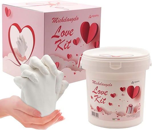 Algaplay Michelangelo Kit - All-in-One Hand Casting Kit. Holding Hands Set for Couples, Families and Friends