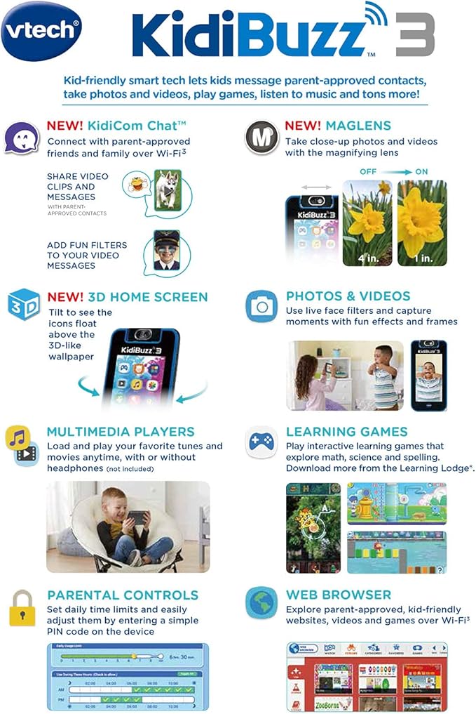 VTech KidiBuzz 3, Black