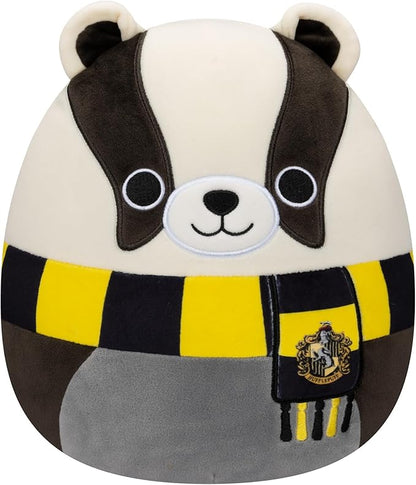 Squishmallows Original Harry Potter 10-Inch Hufflepuff Badger Plush - Medium-Sized Ultrasoft Official Jazwares Plush
