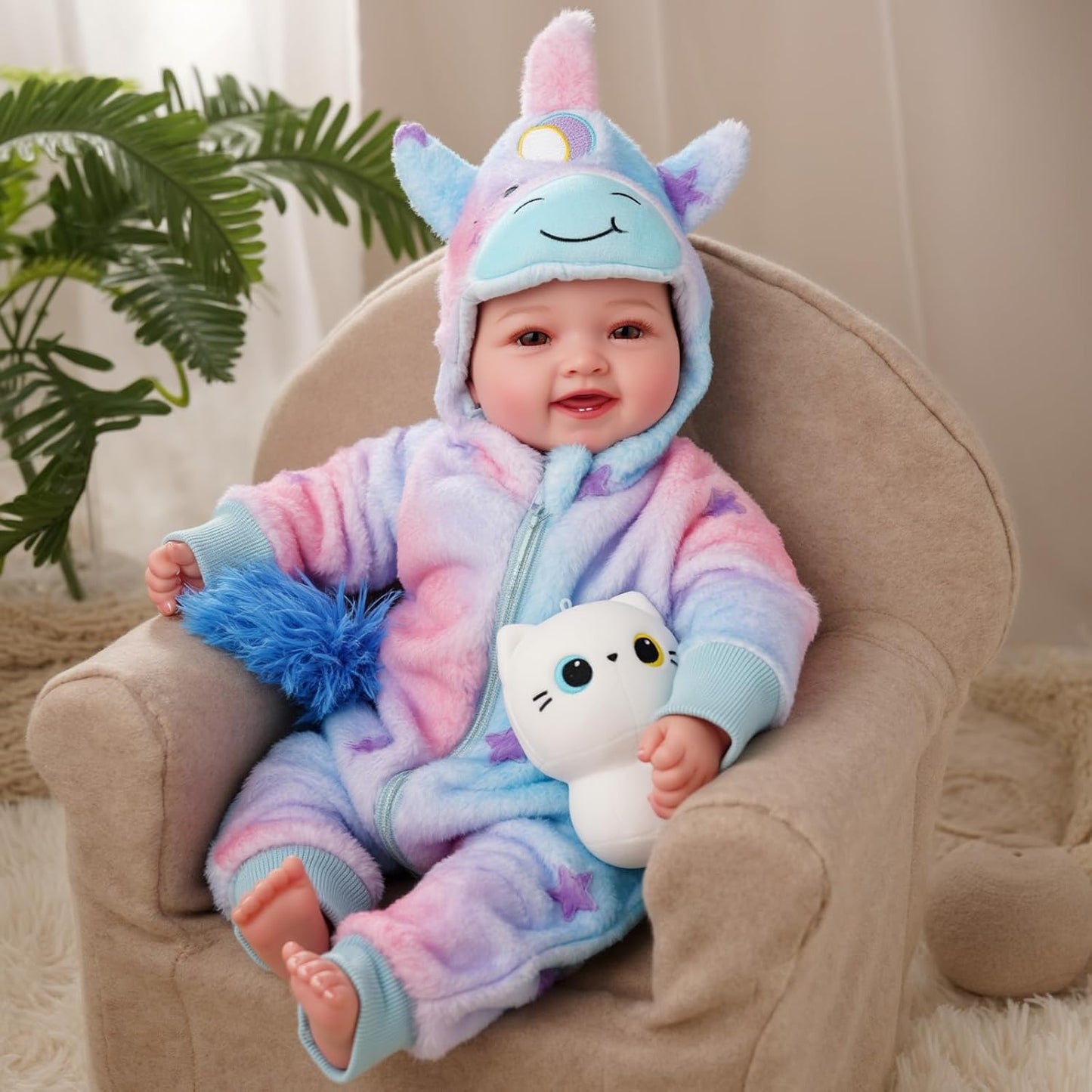 BABESIDE Baby Dolls, 17inch Large Realistic Cute Soft Body Baby Doll Real Life Baby Dolls with Accessories for 3+ Year Old Girls Gifts, Pretend Play, Collection