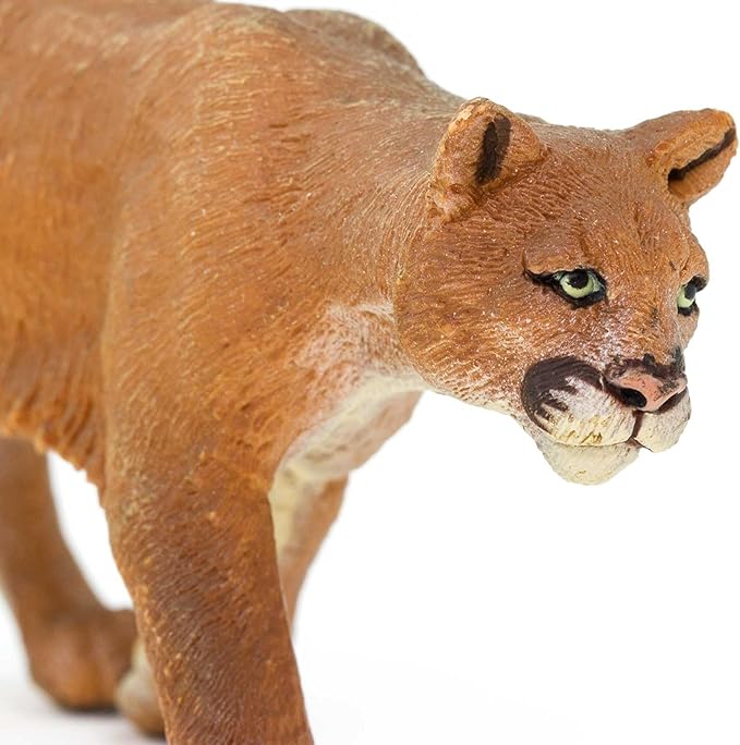 Safari Ltd. Mountain Lion Figurine - Realistic 5.5" Hand-Painted Wildlife Figure - Educational Toy for Boys, Girls & Kids Ages 3+