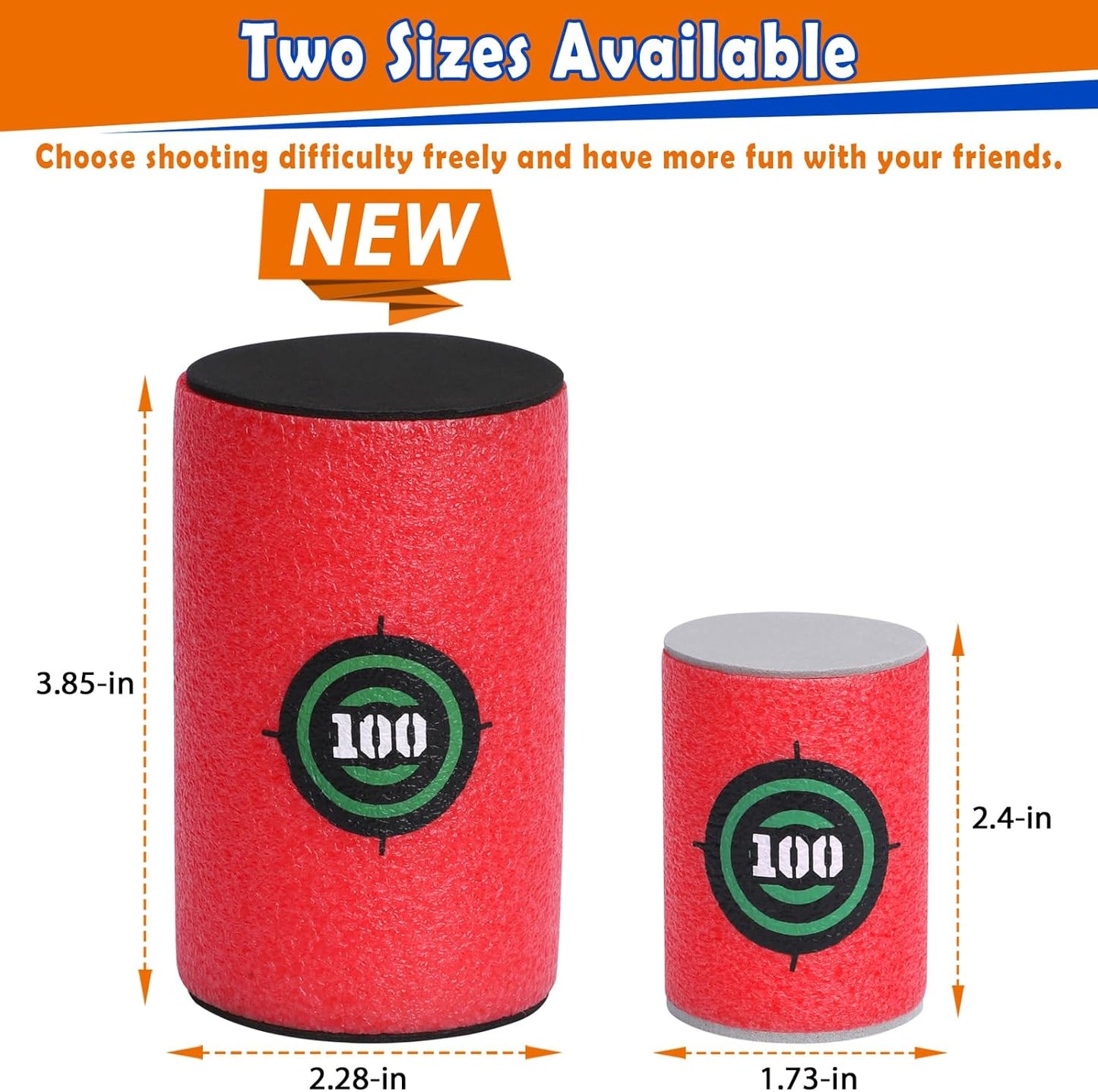 POKONBOY Soft Bullet Target, EVA Bullet Dart Target Compatible with Nerf Blasters Guns