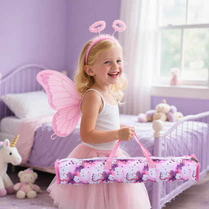 BABESIDE Reborn Baby Doll Crib Set for 17-21 Inch Dolls, Foldable Baby Doll Playpen Toy Crib with Storage Bag for Reborn Baby Doll Accessories, Purple Babydoll Pack and Play