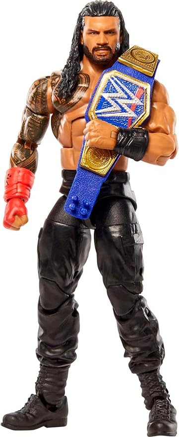 Mattel WWE Elite Collection Top Picks Action Figure & Accessories Set, Roman Reigns 6-inch Collectible with Articulation & Interchangeable Parts
