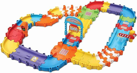VTech Toot-Toot Drivers Track Set, First Kid's Car Set, Cars for Boys and Girls, Suitable for Kids Aged 1 to 5 Years Old, Multicolor, Box Size: 30 x 24.1 x 13.3 cm