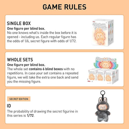 POP MART The Monsters Big into Energy Series-Vinyl Plush Pendant Blind Box, 6PCs Blind Box Figures, Random Design Action Figures Collectible Toys Home Decorations, Whole Set