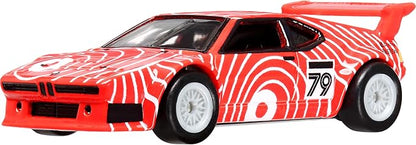 Hot Wheels Premium Car Culture Circuit Legends Toy Vehicle, 1:64 Scale Die-Cast BMW M1 Procar, Exotic Envy, Real Riders Tires, Metal/Metal Chassis