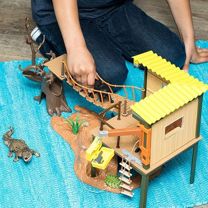 Schleich Wild Life Safari Animal Toy for Boys and Girls Ages 3+, Ranger Adventure Station