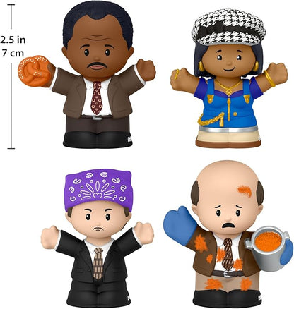 Little People Collector The Office Best Moments from US TV Show Special Edition Set for Adults & Fans in Display Box, 4 Figures