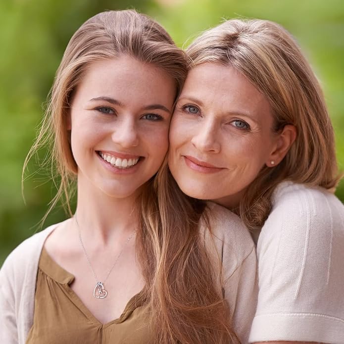 Iefil Valentines Day Gifts for Her- 925 Sterling Silver Heart Initial Necklaces, Anniversary Birthday Gifts, Women Jewelry Gift for Wife Girlfriend Mom Daughter Her