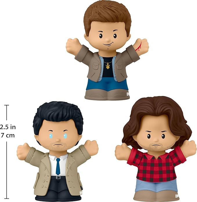 Little People Collector Supernatural TV Show Special Edition Set, 3 Figures for Adults & Fans in Display Package