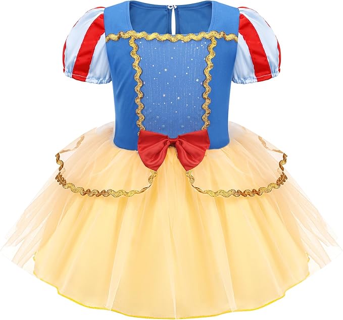 Meland Baby Princess Costume - Baby Girl Halloween Costumes for Infant Girls 6 Month-3T, Princess Dress for Toddler Dress Up