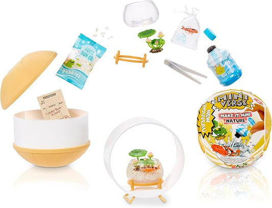 MGA's Miniverse - Make It Mini Nature Series 2 Mini Collectibles, Mystery Blind Packaging, DIY, Crafts, Resin Play, Replica Plants, Replica Animals, Mini Flowers, Botanicals, NOT Edible, Collectors