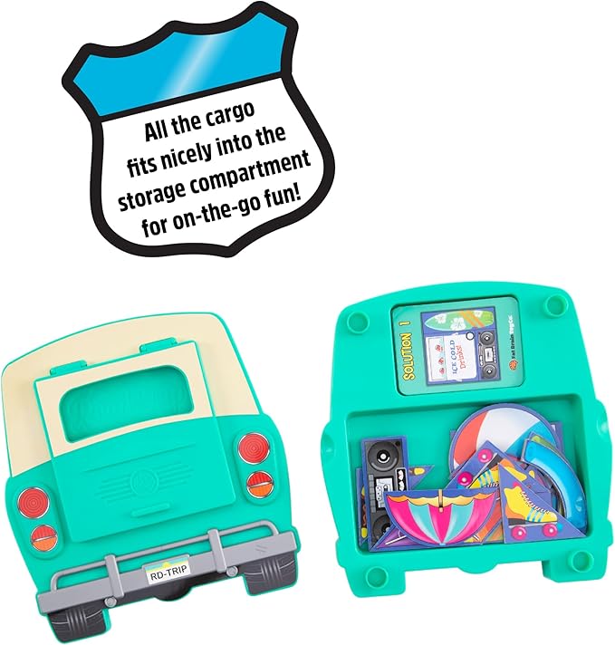 Fat Brain Toys Road Trip Packing Puzzle - Travel Brainteaser Game for Ages 8+
